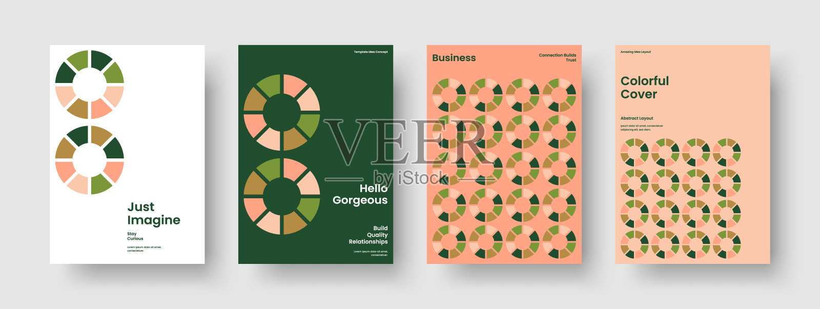 创意业务演示文稿布局。孤立背景设计。现代报告模板。手册。传单。书的封面。海报。横幅。笔记本。传单。投资组合。时事通讯。传单。目录插画图片素材