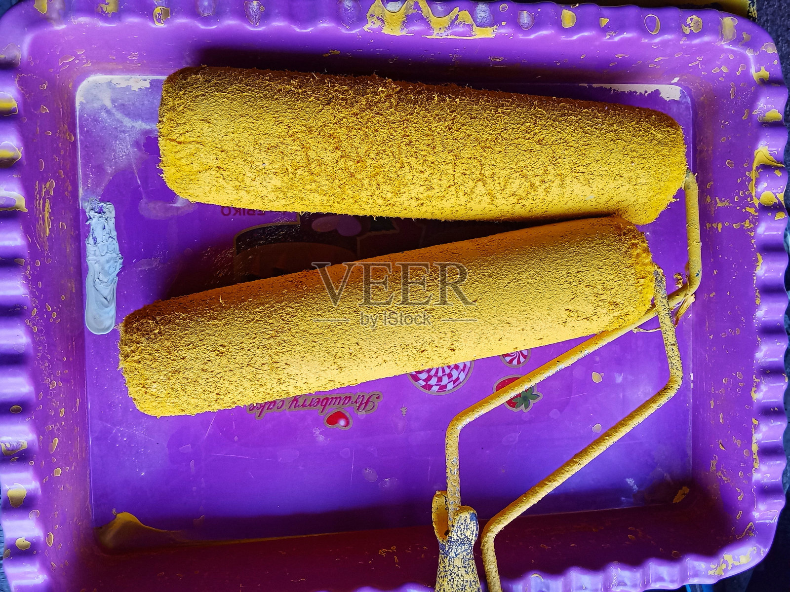 油漆滚筒照片摄影图片