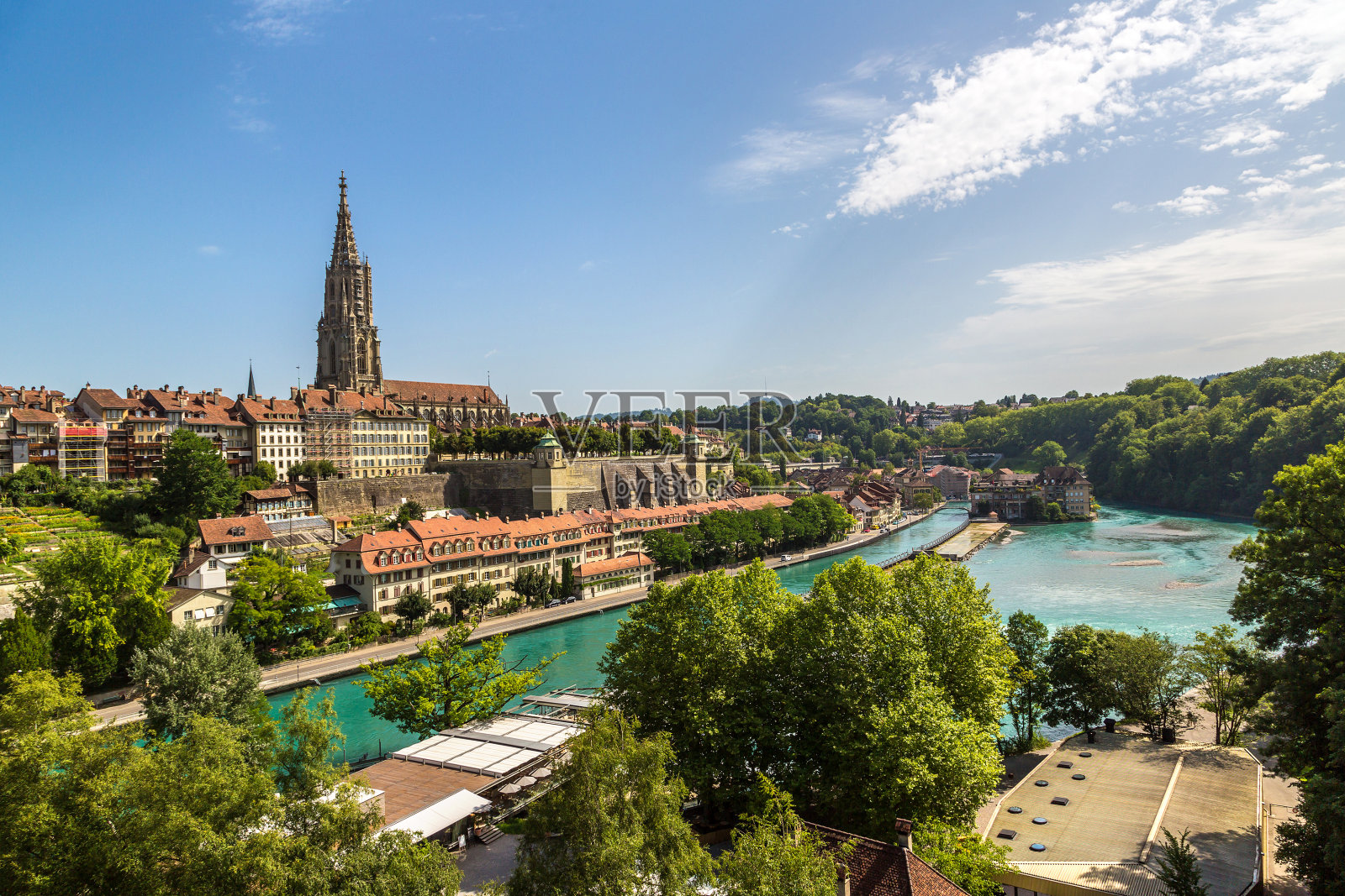 伯尔尼和伯尔纳明斯特大教堂照片摄影图片