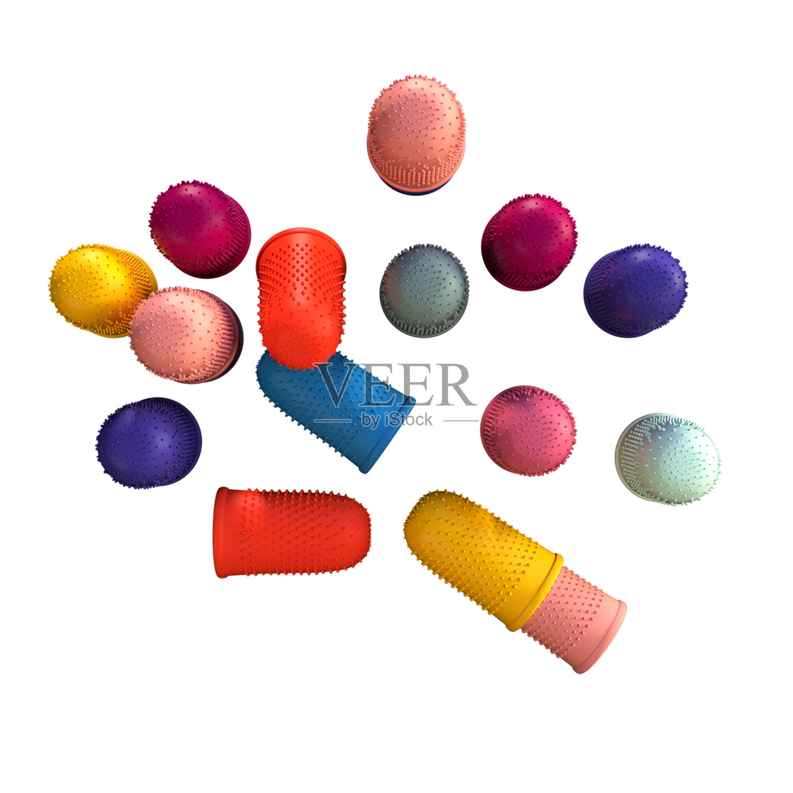 真实的摩擦手指隔离在透明的背景。适合场景项目的元素。照片摄影图片