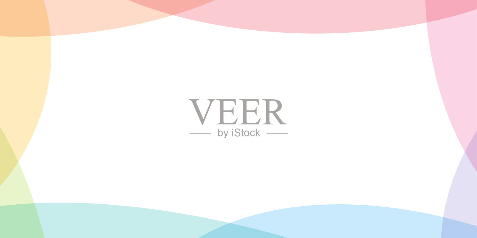 彩虹色的简单框架插画图片素材