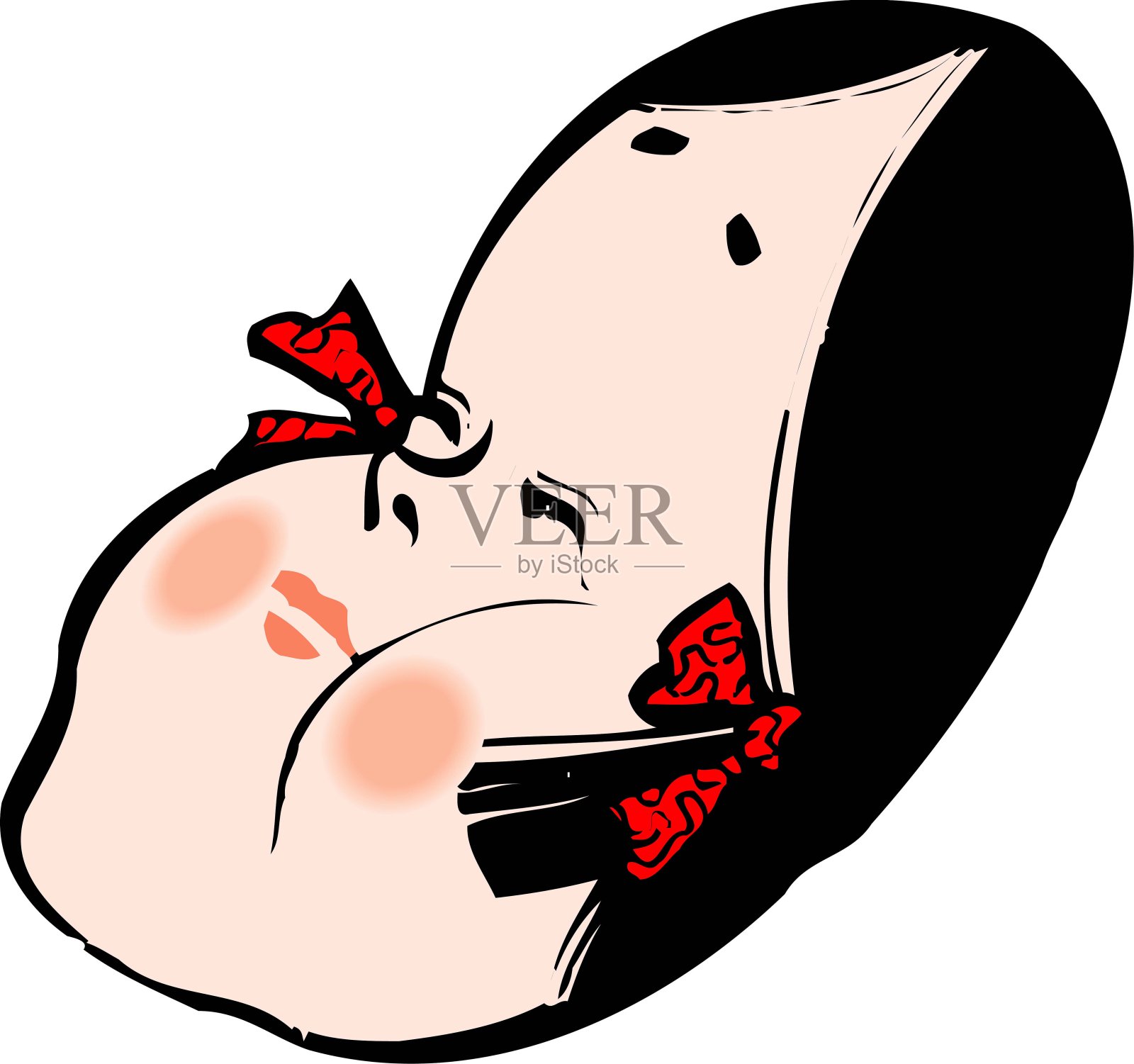 Okame面具插画图片素材