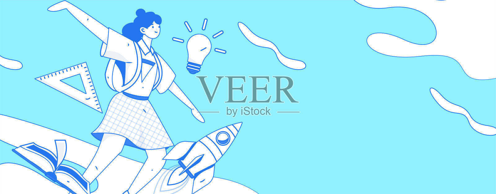 文字阅读静静地矢量概念操作手绘插图插画图片素材