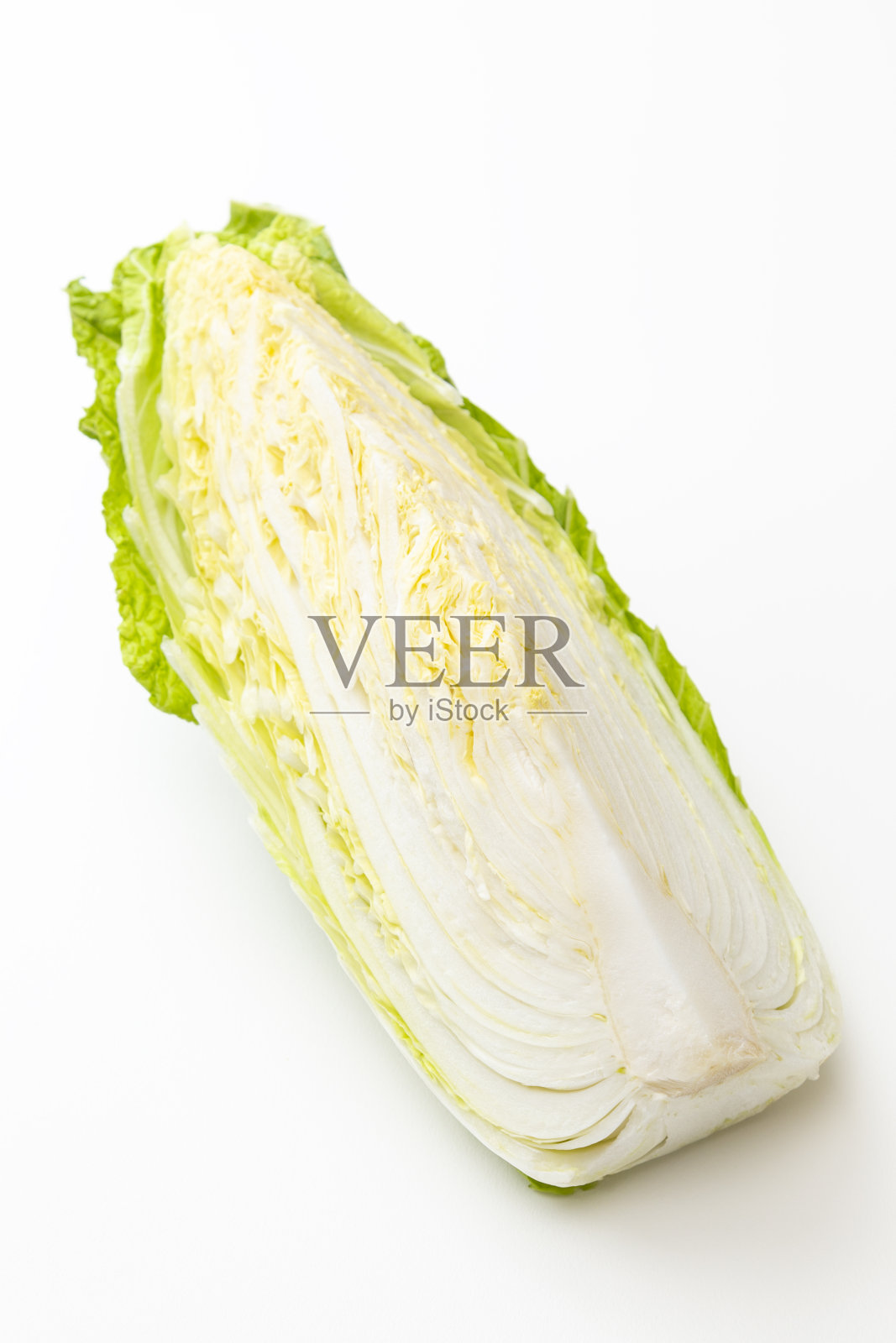 白底白菜。照片摄影图片