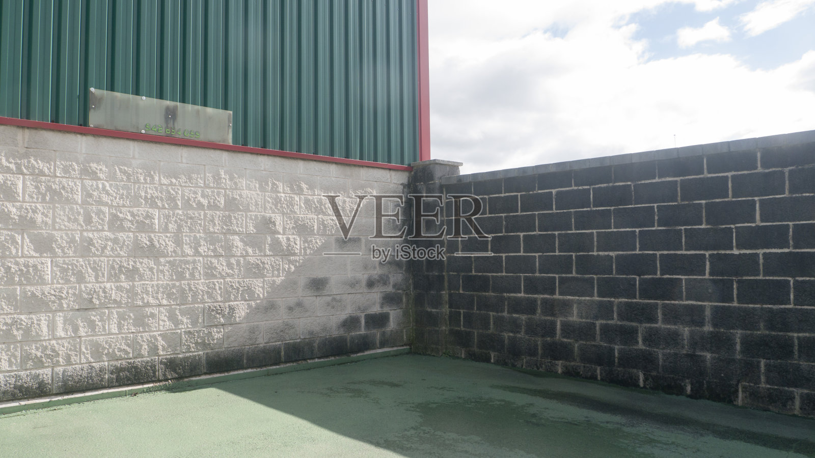 工业区角墙照片摄影图片