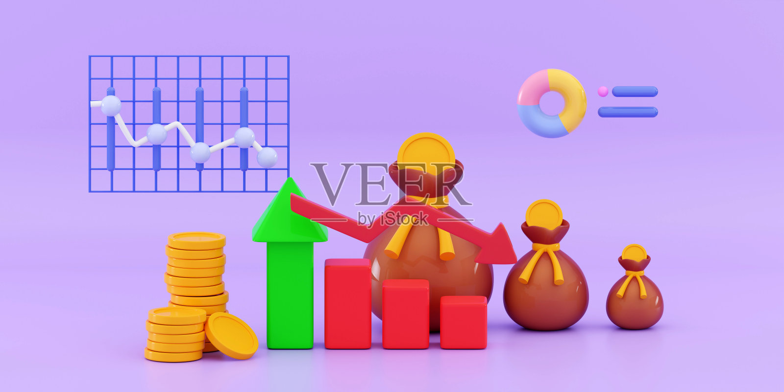 股票市场投资暴跌股票危机红色价格下跌箭头向下图表下跌财务损失负股市图表照片摄影图片