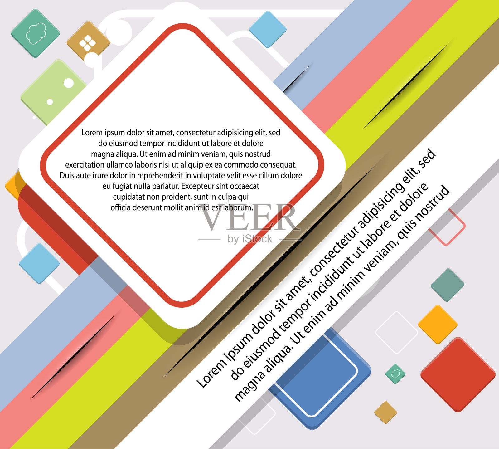 抽象瓷砖背景矢量插画图片素材