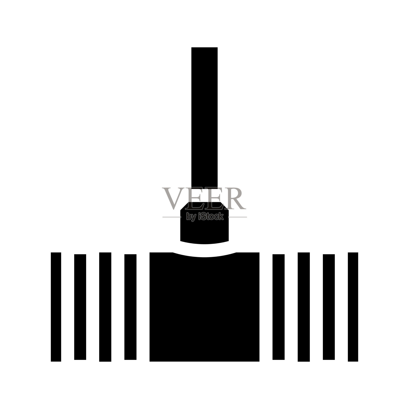 槌球游戏标志矢量图插画图片素材