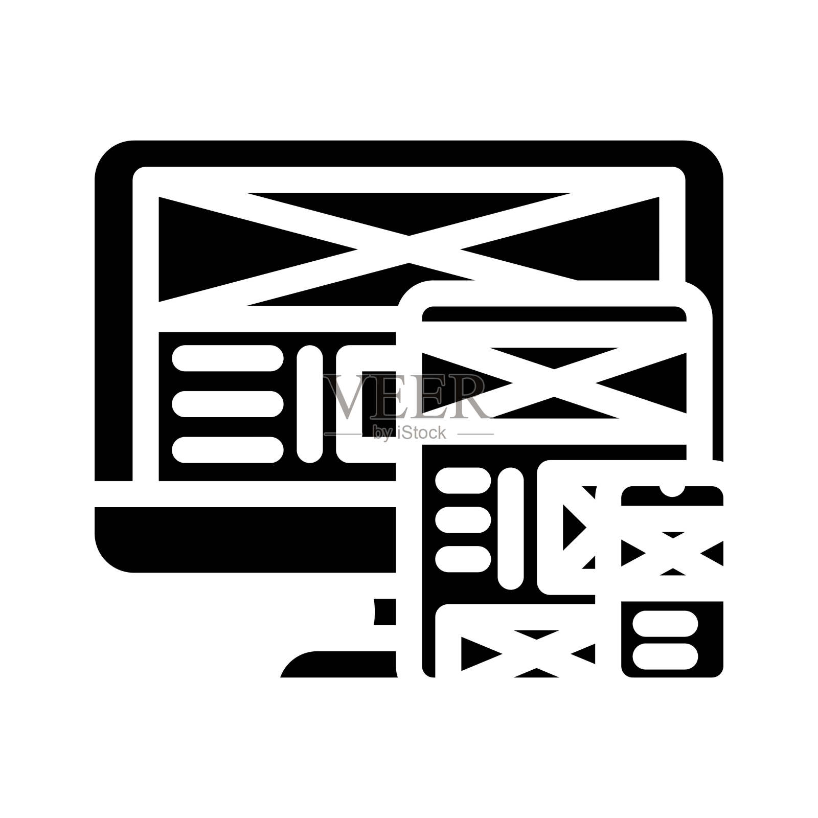 原型ux UI设计符号图标矢量插图插画图片素材