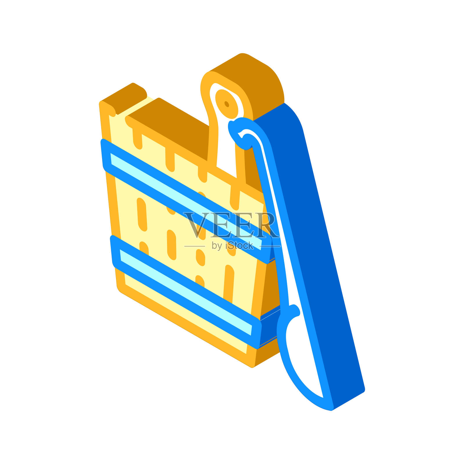 勺桑拿等距图标矢量插图插画图片素材