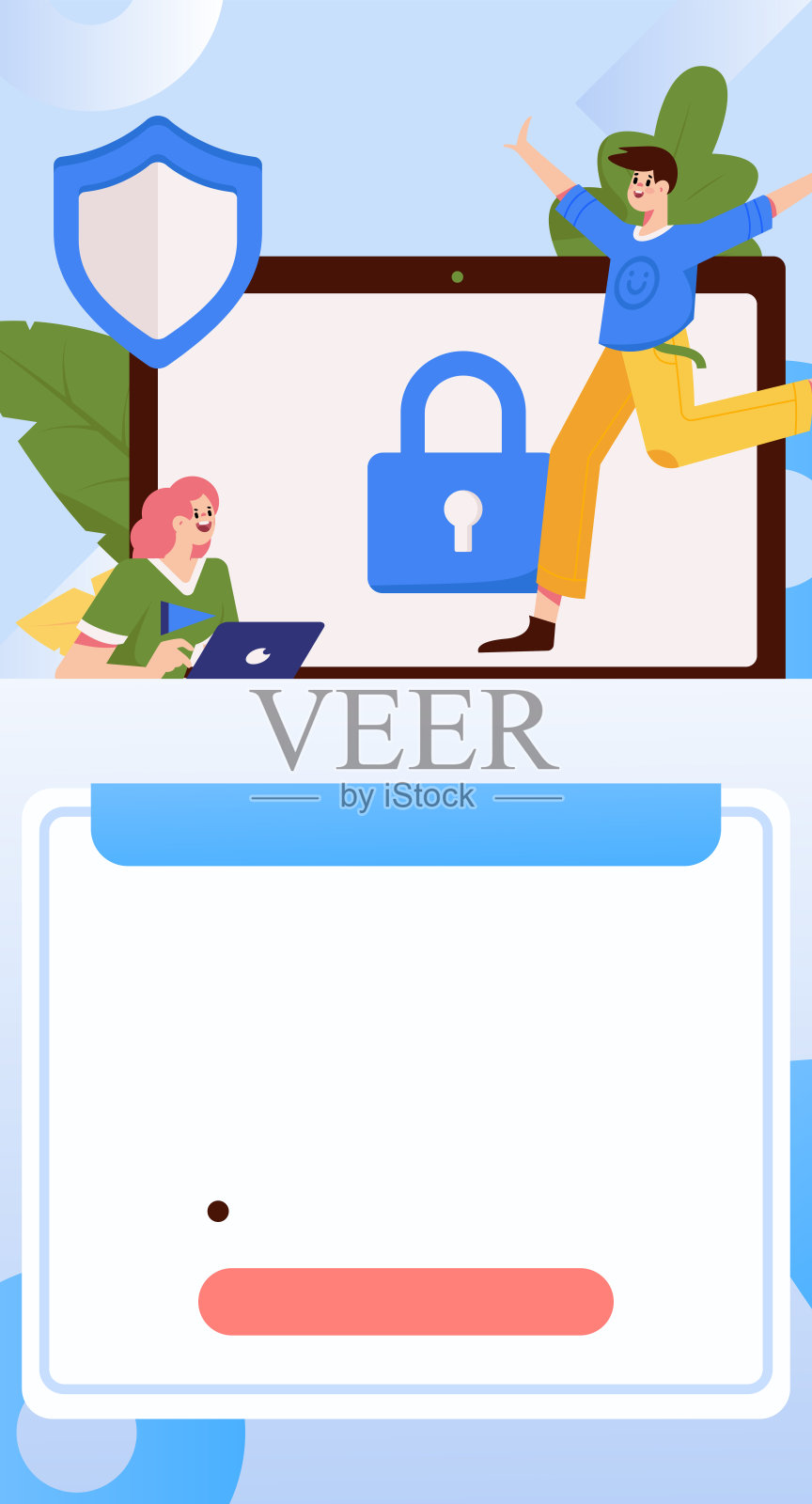 业务网络安全特性平面矢量概念操作手绘插图插画图片素材