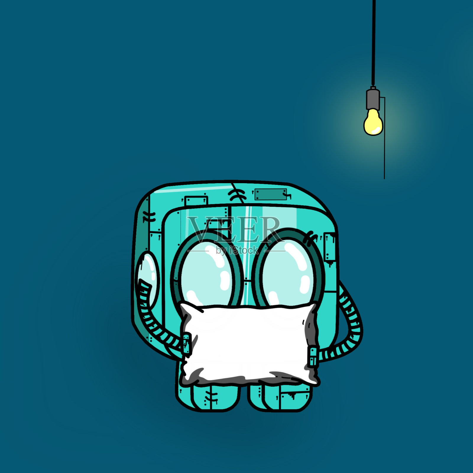 小方块收藏插画图片素材