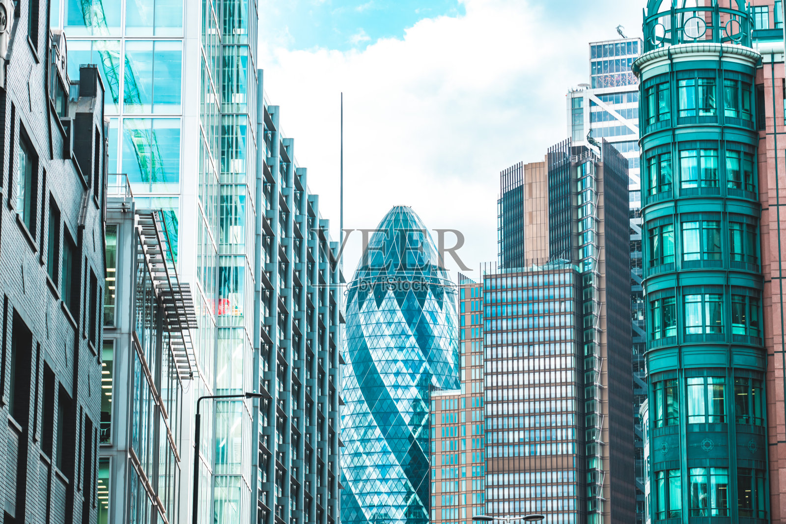 位于伦敦中央商务区的办公室照片摄影图片