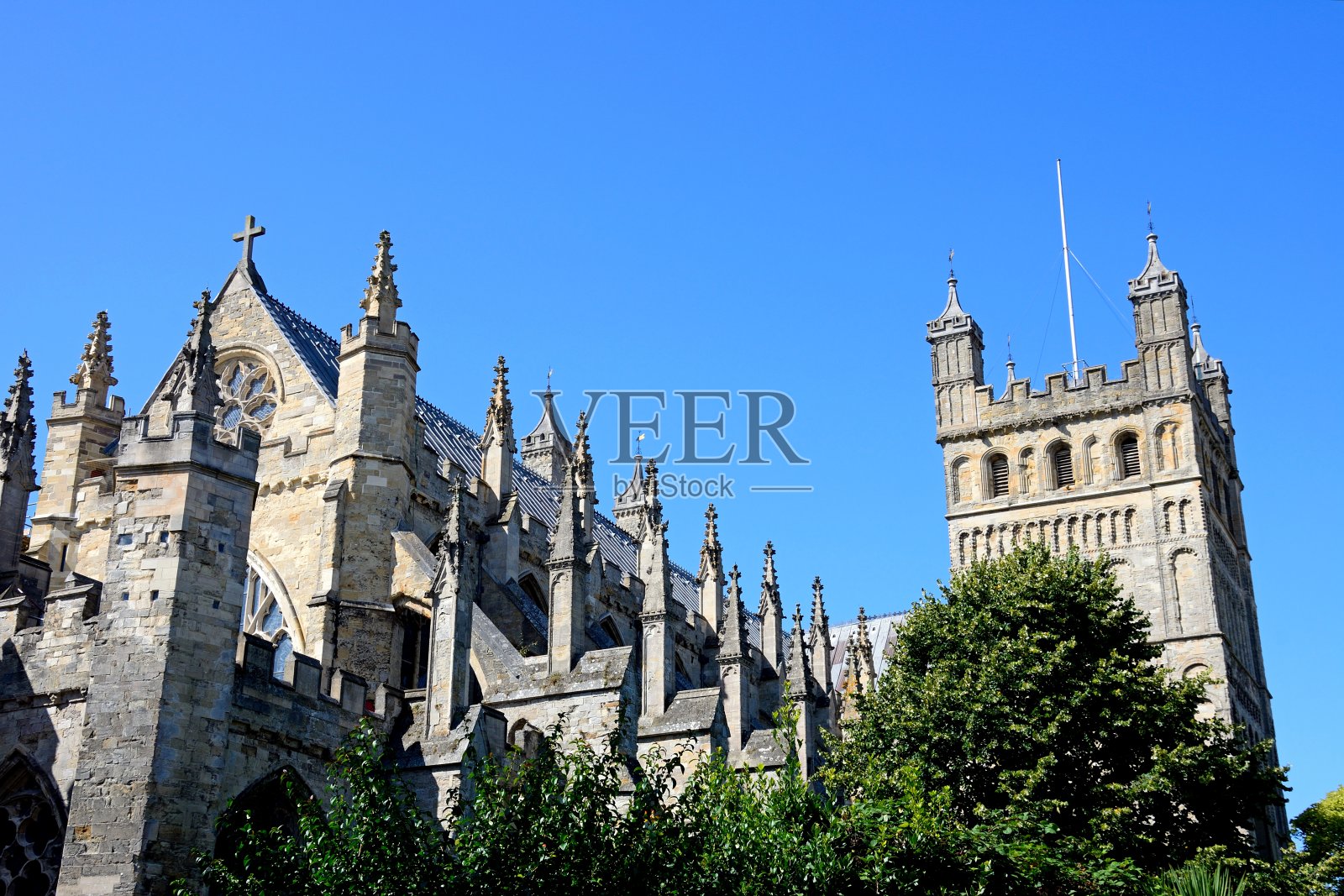 大教堂,埃克塞特,英国。照片摄影图片