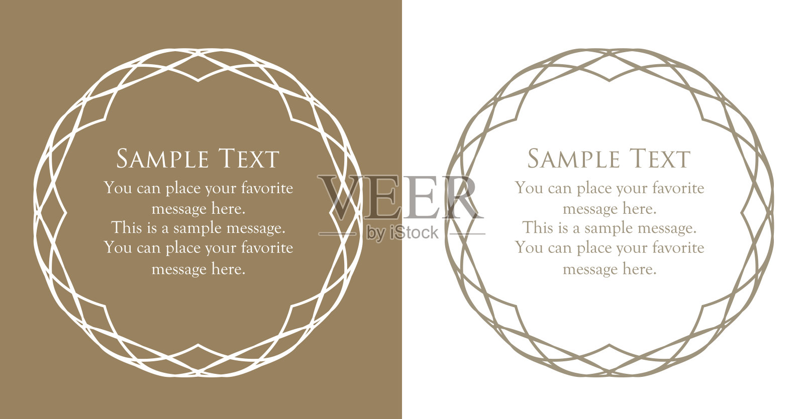 优雅,华丽和优雅的框架集插画图片素材