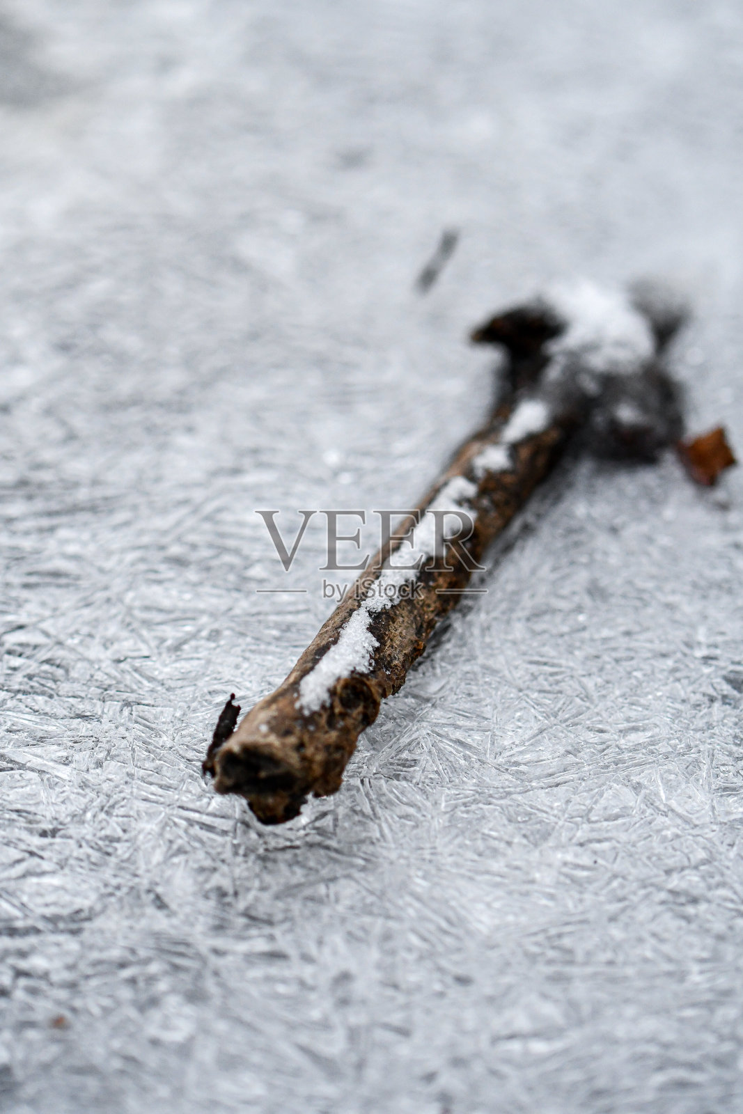 冰冻水的冰晶特写或宏观照片摄影图片