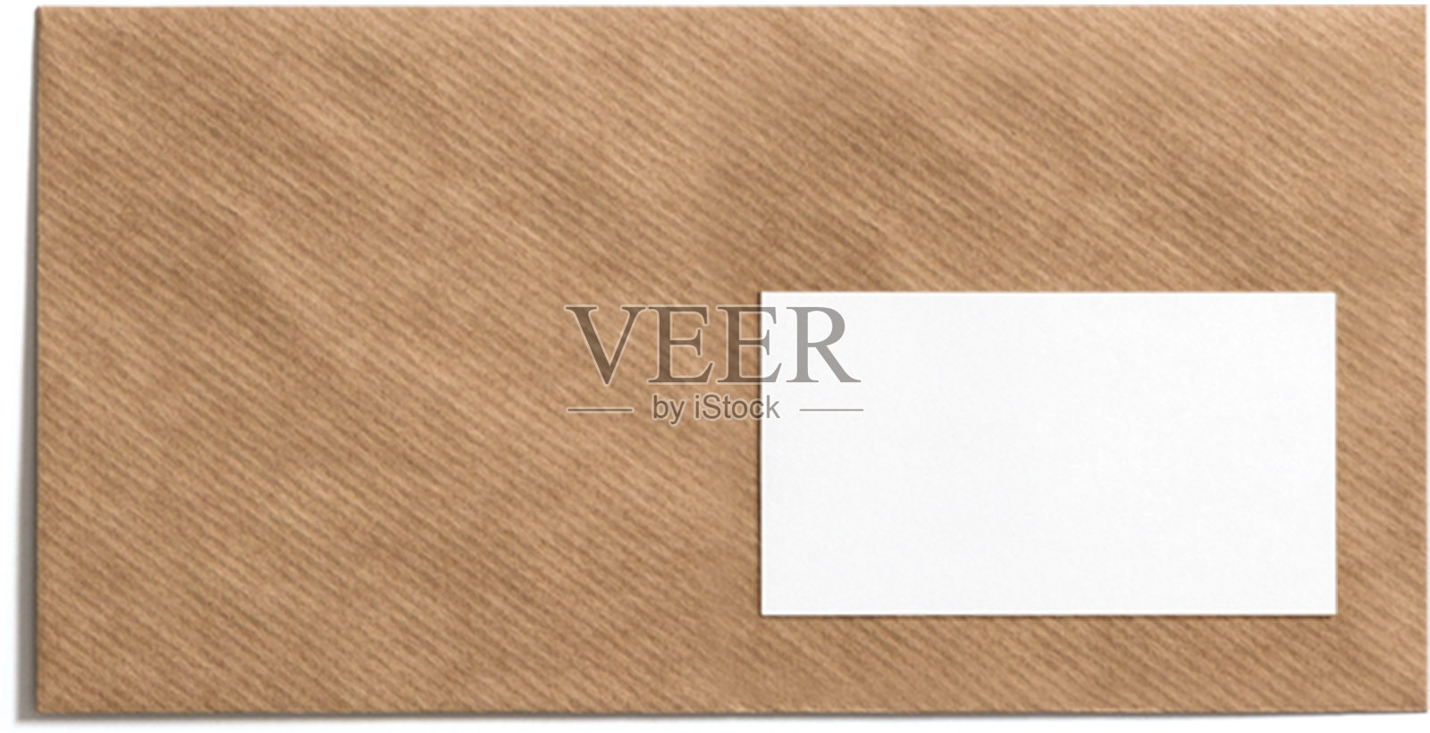 真实的信封隔离在透明的背景。适合场景项目的元素。照片摄影图片