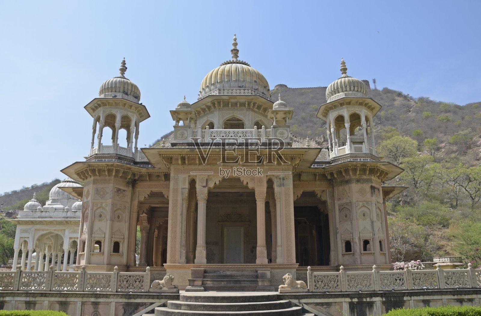 Gatore Ki Chhatriyan(皇家火葬场),印度拉贾斯坦邦斋浦尔照片摄影图片