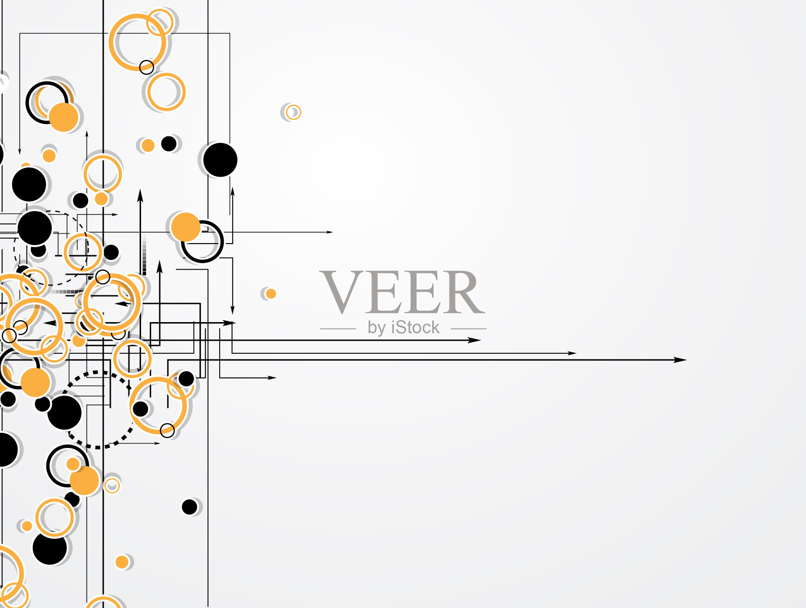 抽象未来褪色计算机技术商业背景插画图片素材