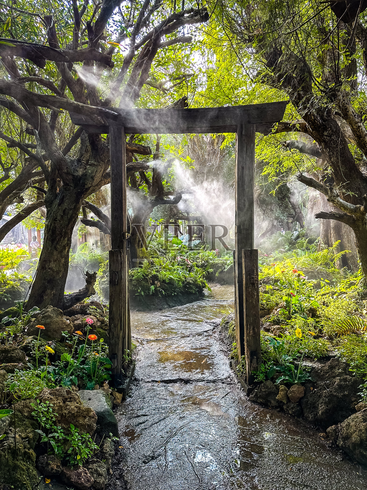 丹特瓦达天使之地瀑布公园,泰国清迈照片摄影图片