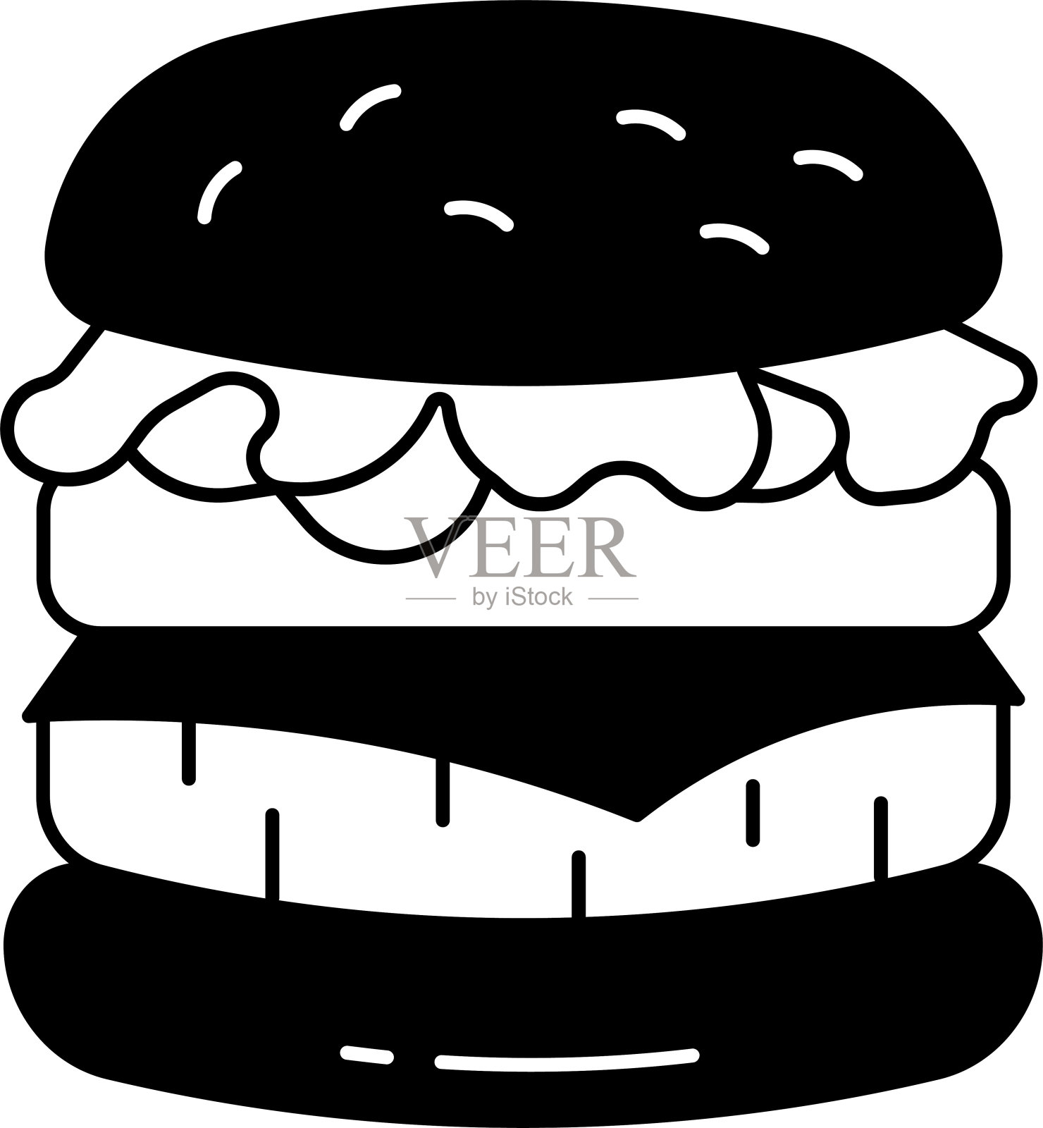 兰伯格字形和线矢量插图插画图片素材