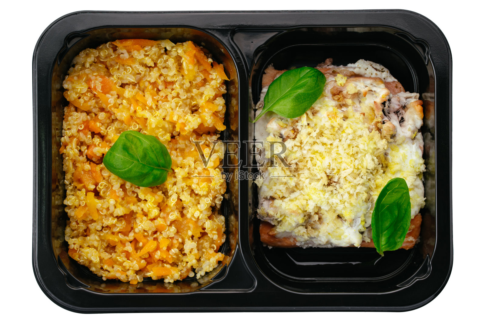 酱汁烤鱼,冬青配菜照片摄影图片