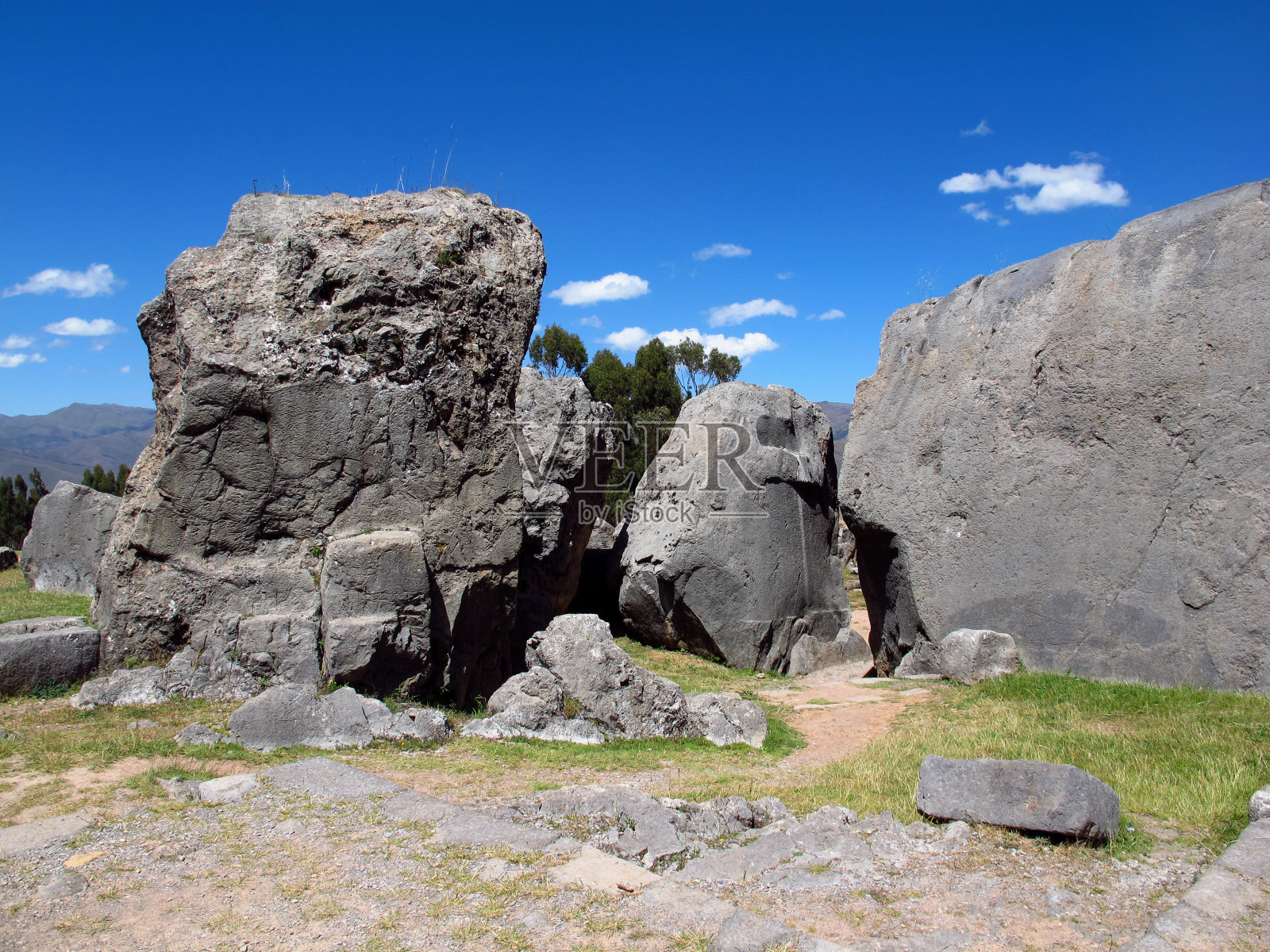 萨克赛瓦曼,秘鲁印加帝国库斯科要塞遗址照片摄影图片