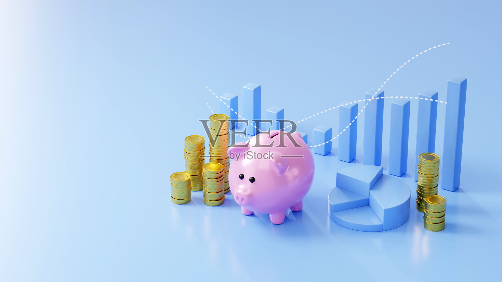 预算,节约和费用分析概念。照片摄影图片