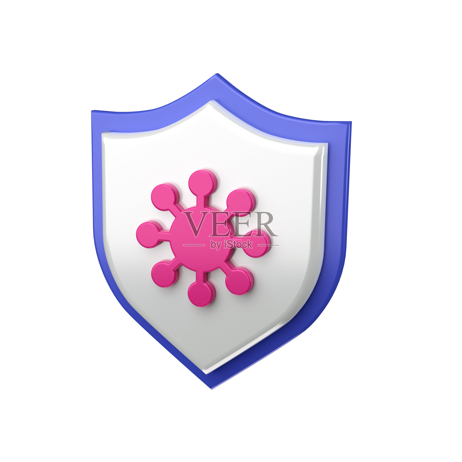 医疗盾牌,用十字架保护健康。医学用钢防护盾保护的概念。安全图标钢徽章。冠状病毒防护标签。照片摄影图片