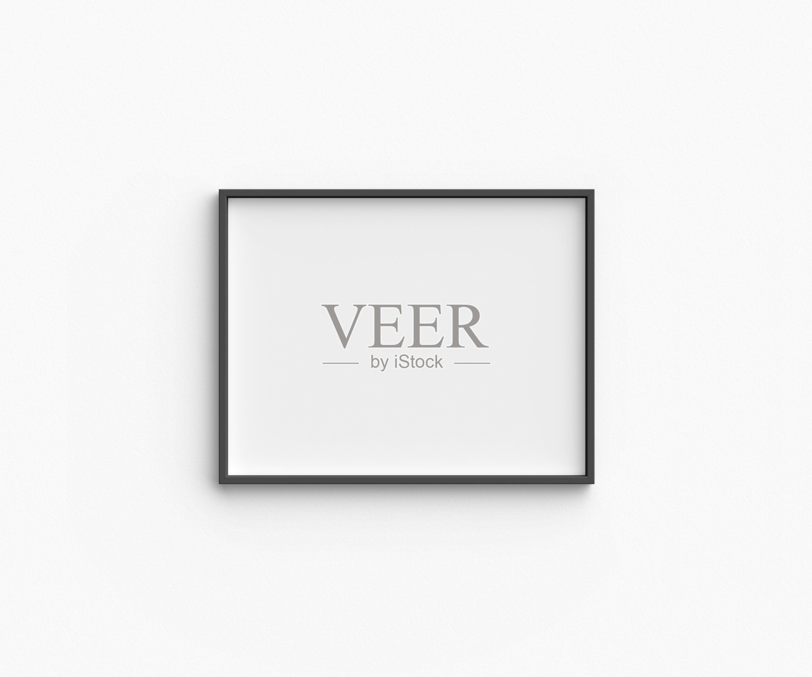 字母大小空水平黑色相框在白色背景照片摄影图片