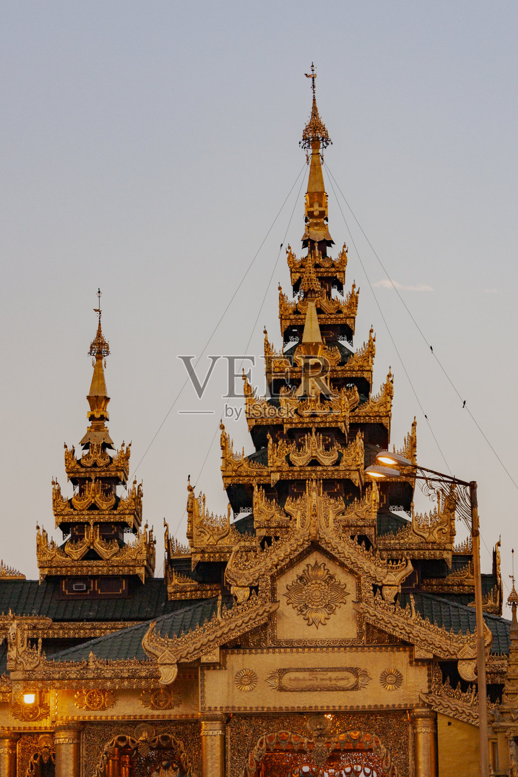 缅甸仰光的大金塔照片摄影图片