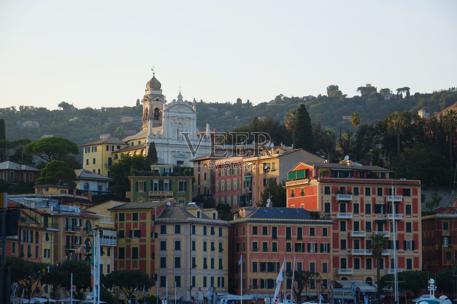 圣玛格丽塔古城风景,意大利照片摄影图片