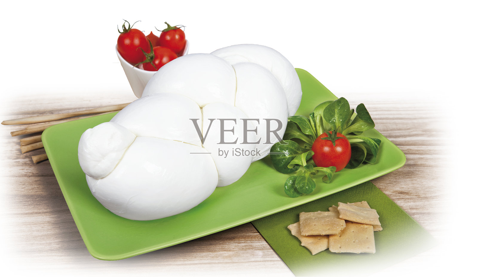 水牛马苏里拉麻花辫照片摄影图片