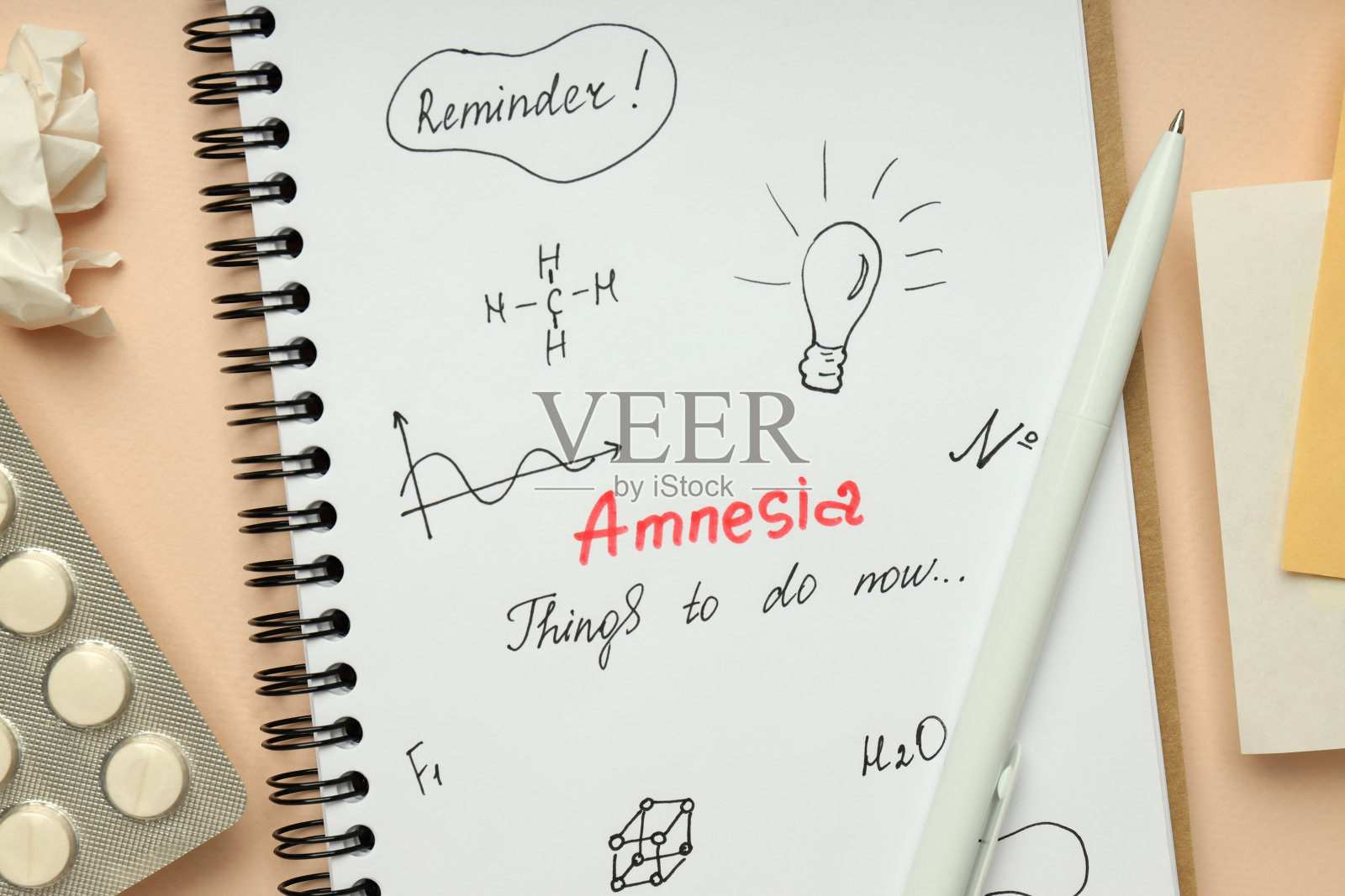 记忆问题的概念,健忘症照片摄影图片