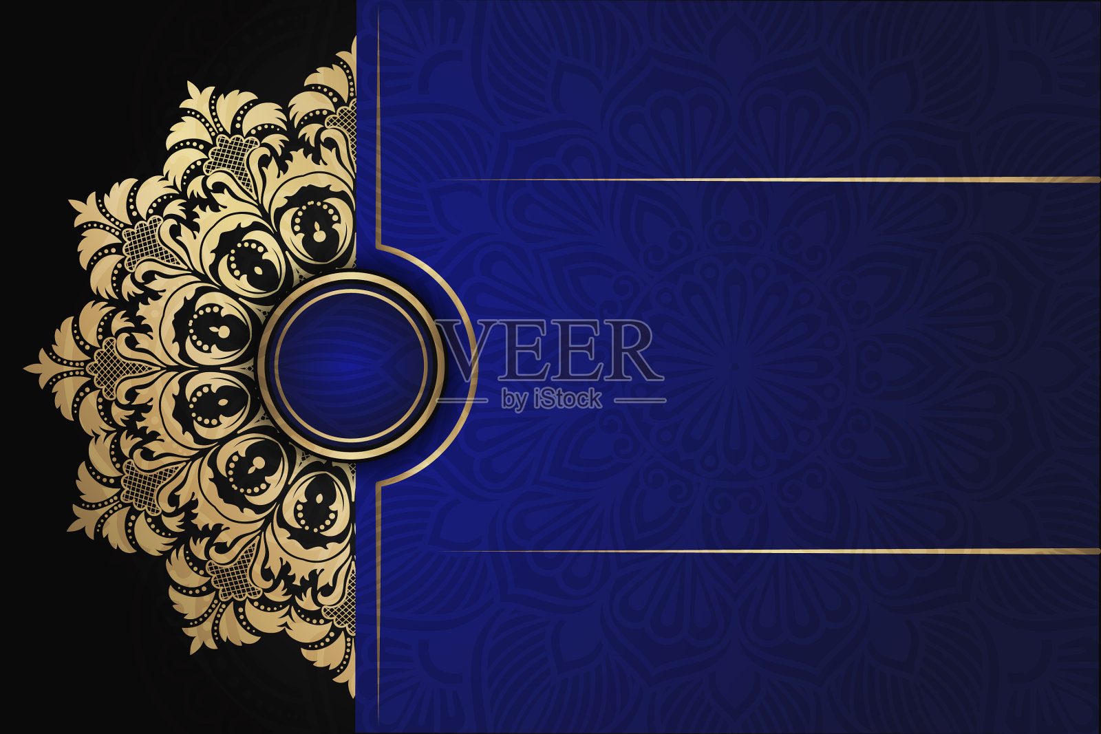 豪华的背景和横幅设计,适合设计模板的贺卡,明信片,邀请函,海报,传单。插画图片素材
