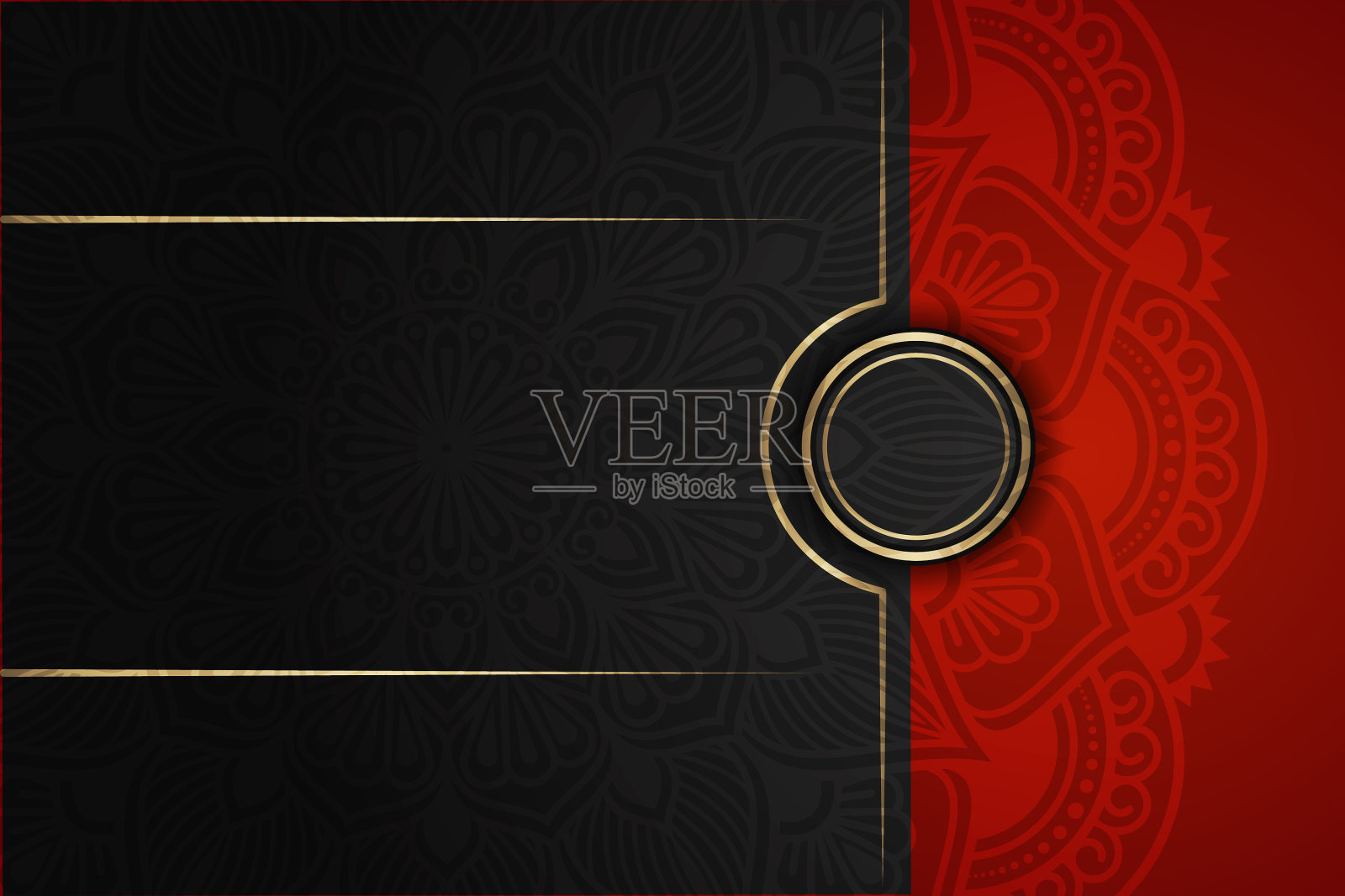 豪华的背景和横幅设计,适合设计模板的贺卡,明信片,邀请函,海报,传单。插画图片素材