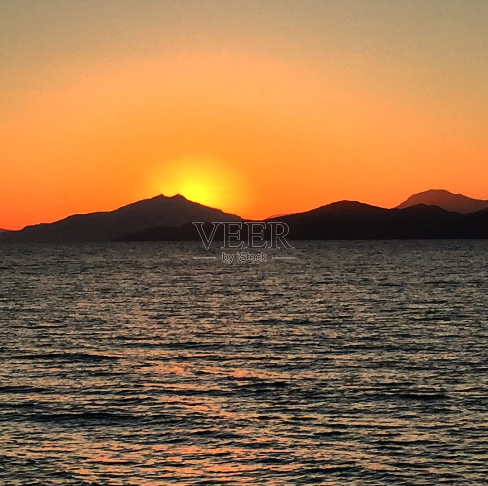 科斯日落照片摄影图片