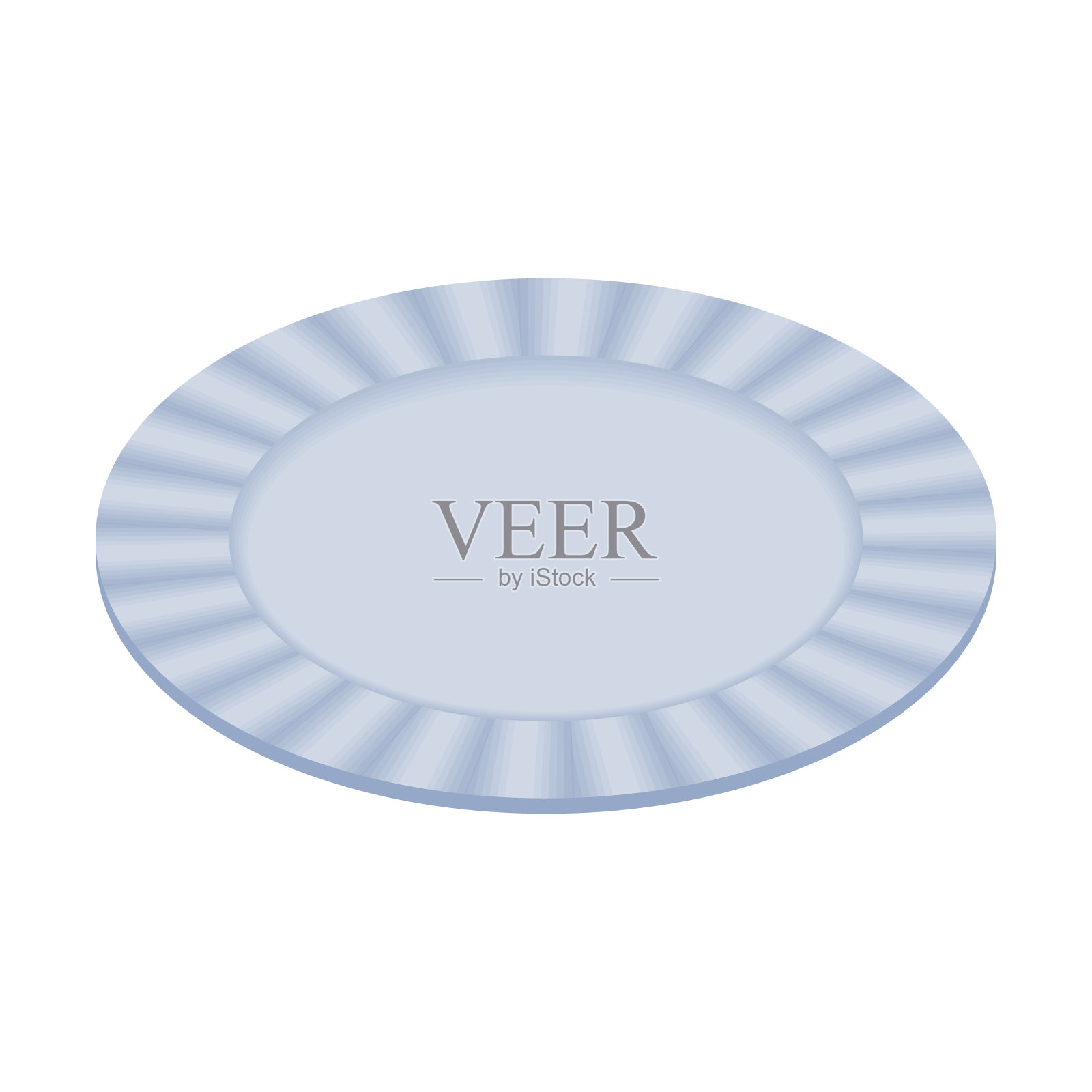 说明:空盘子。餐具。等距彩色插图。插画图片素材