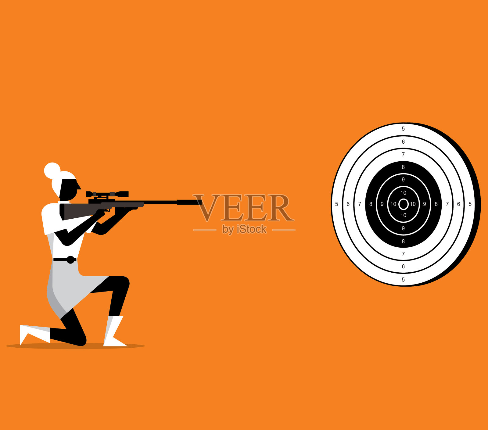 女商人-目标插画图片素材