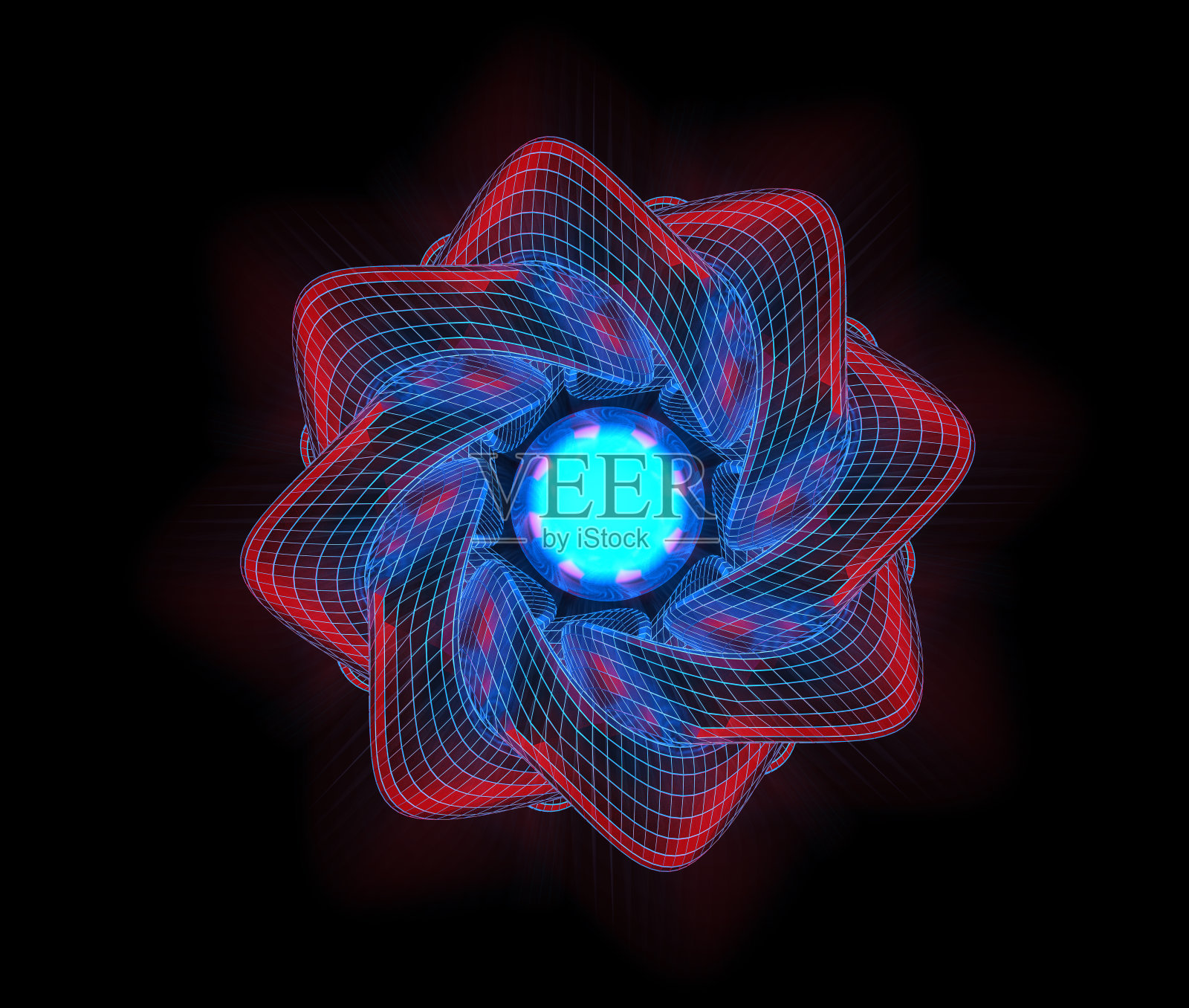 发光的空间花朵背景照片摄影图片