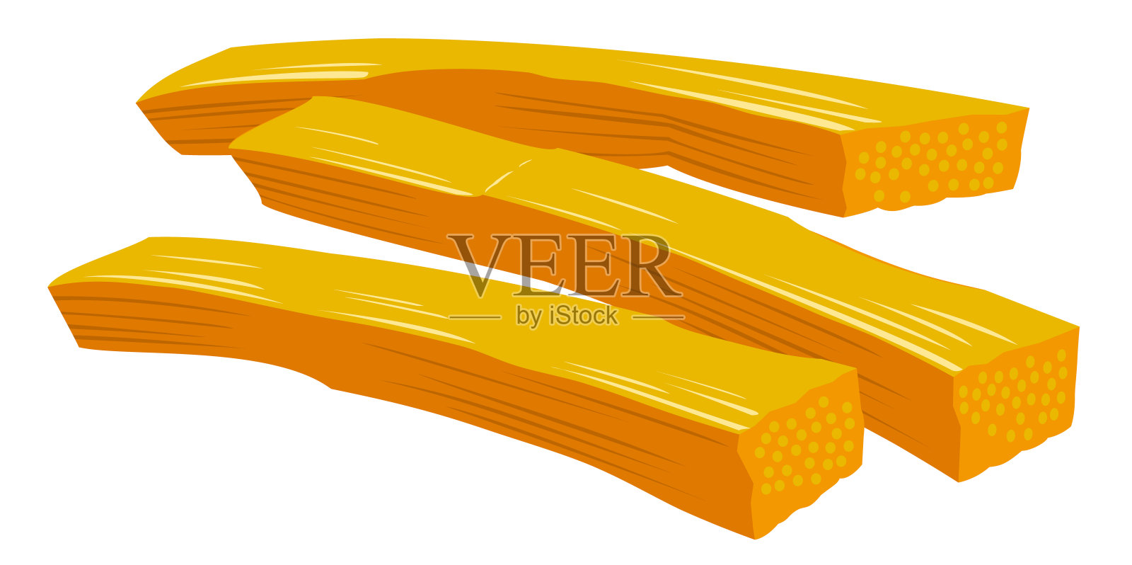 白底色的调味笋插画图片素材