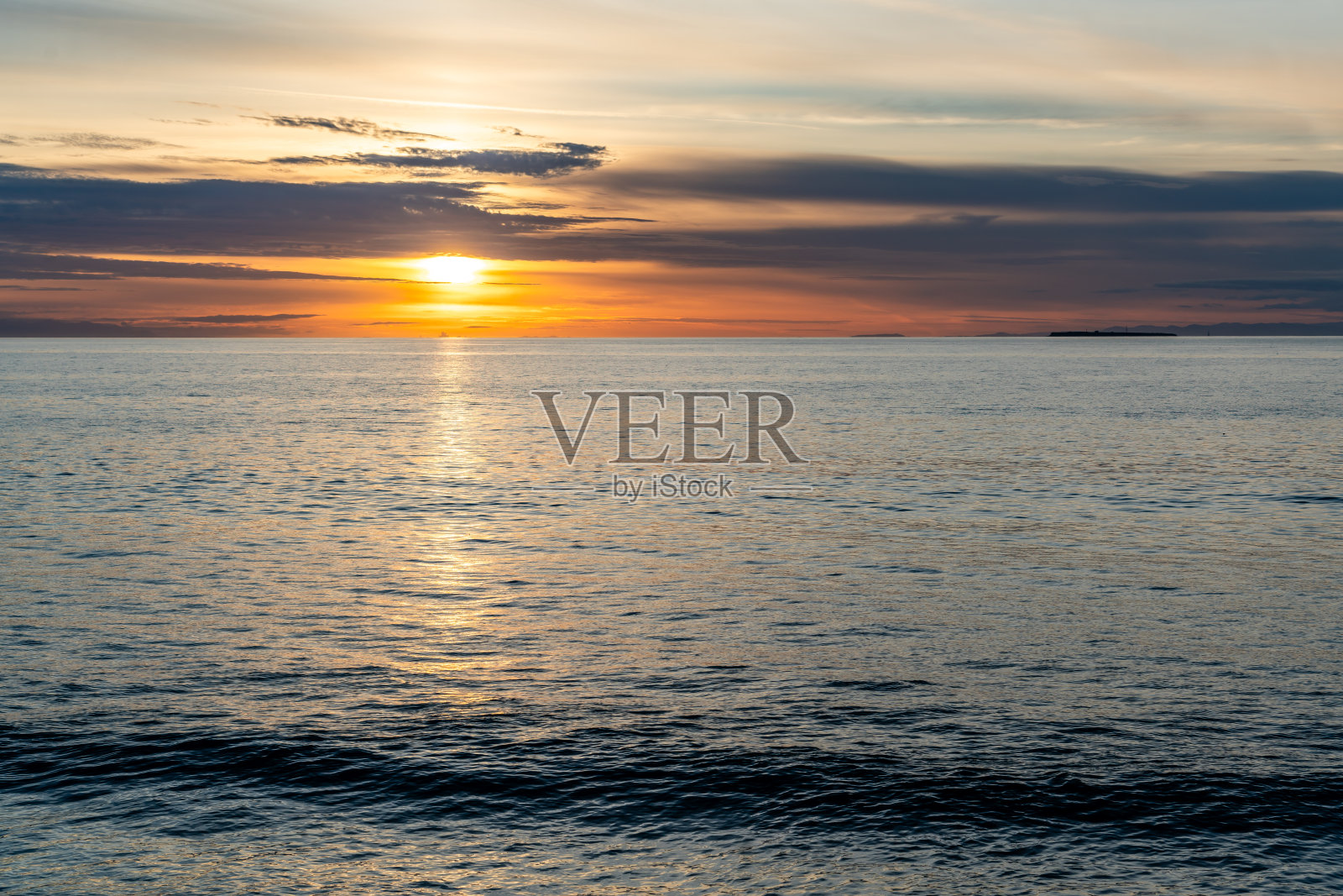 橡树港的日落照片摄影图片