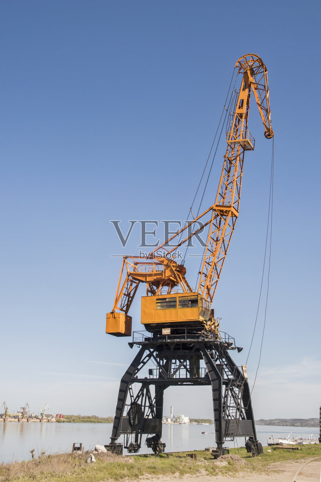 河港工业起重机照片摄影图片