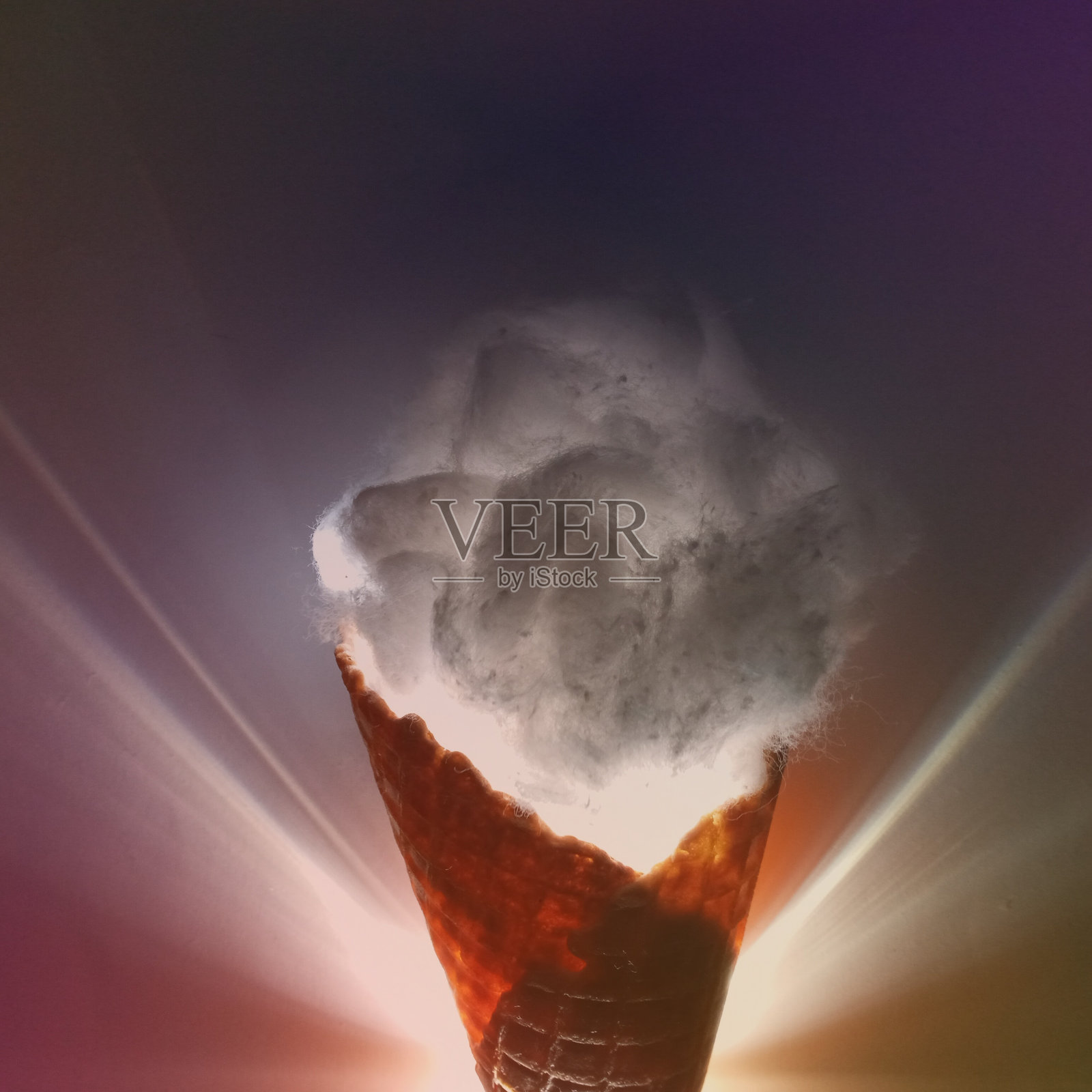 冰淇淋云照片摄影图片