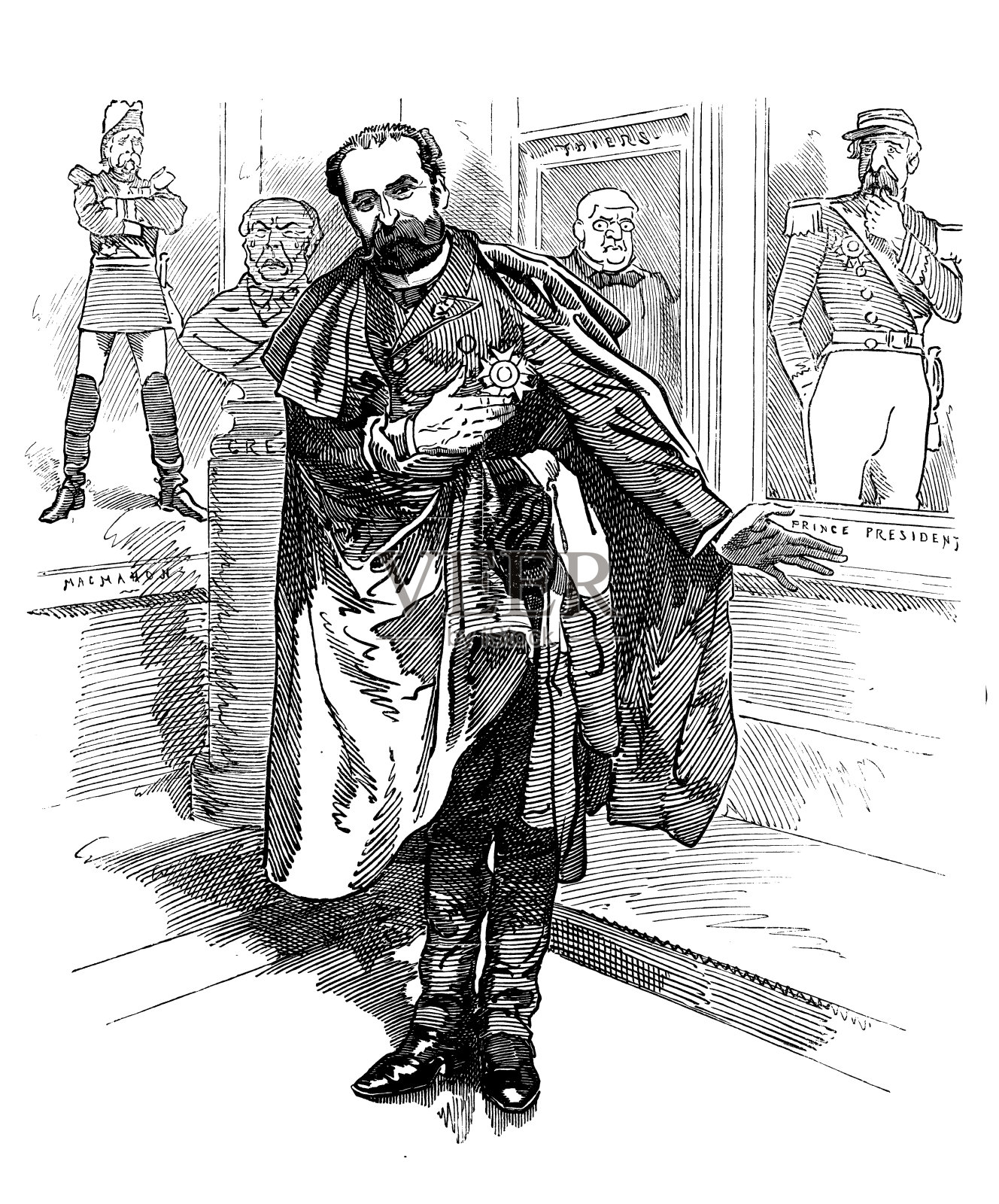 英国讽刺漫画插画图片素材