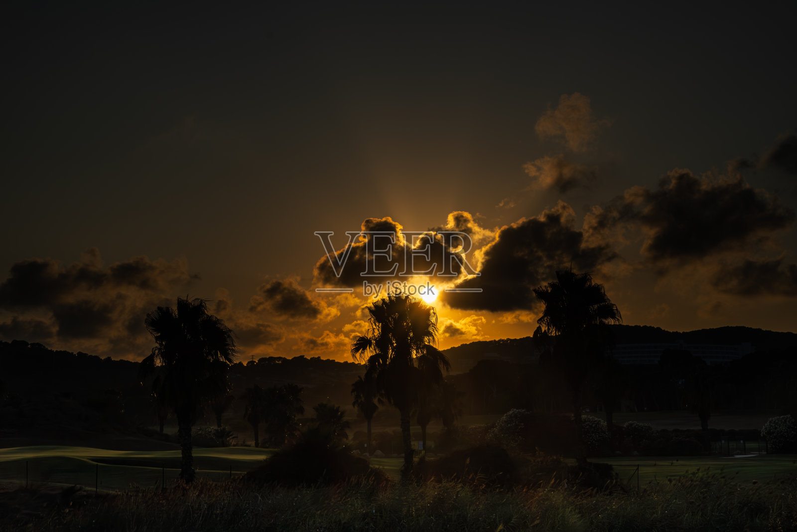 地中海日落照片摄影图片