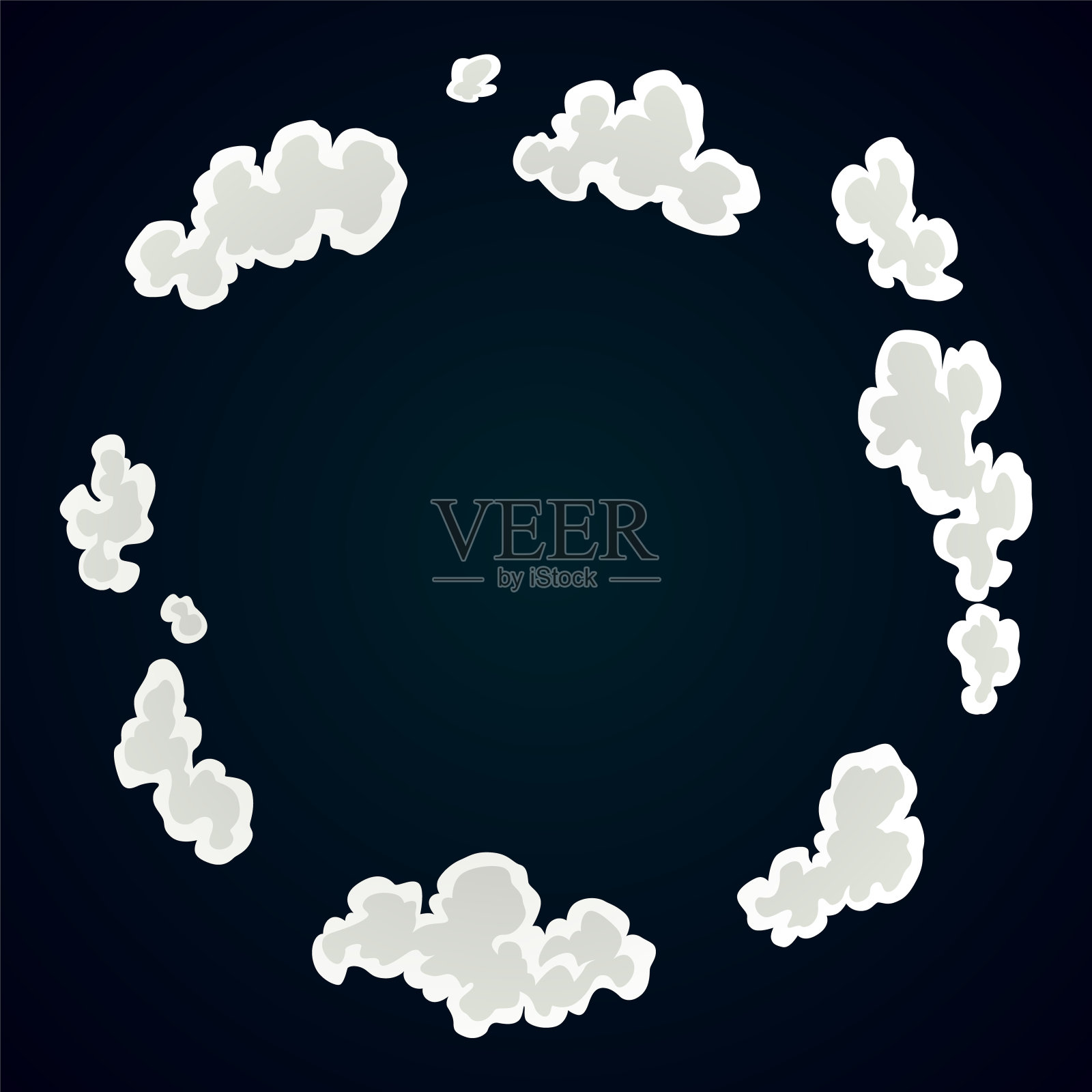 爆炸动画。动画游戏的爆炸效果。游戏卡通动画。爆炸的效果。手绘矢量图插画图片素材