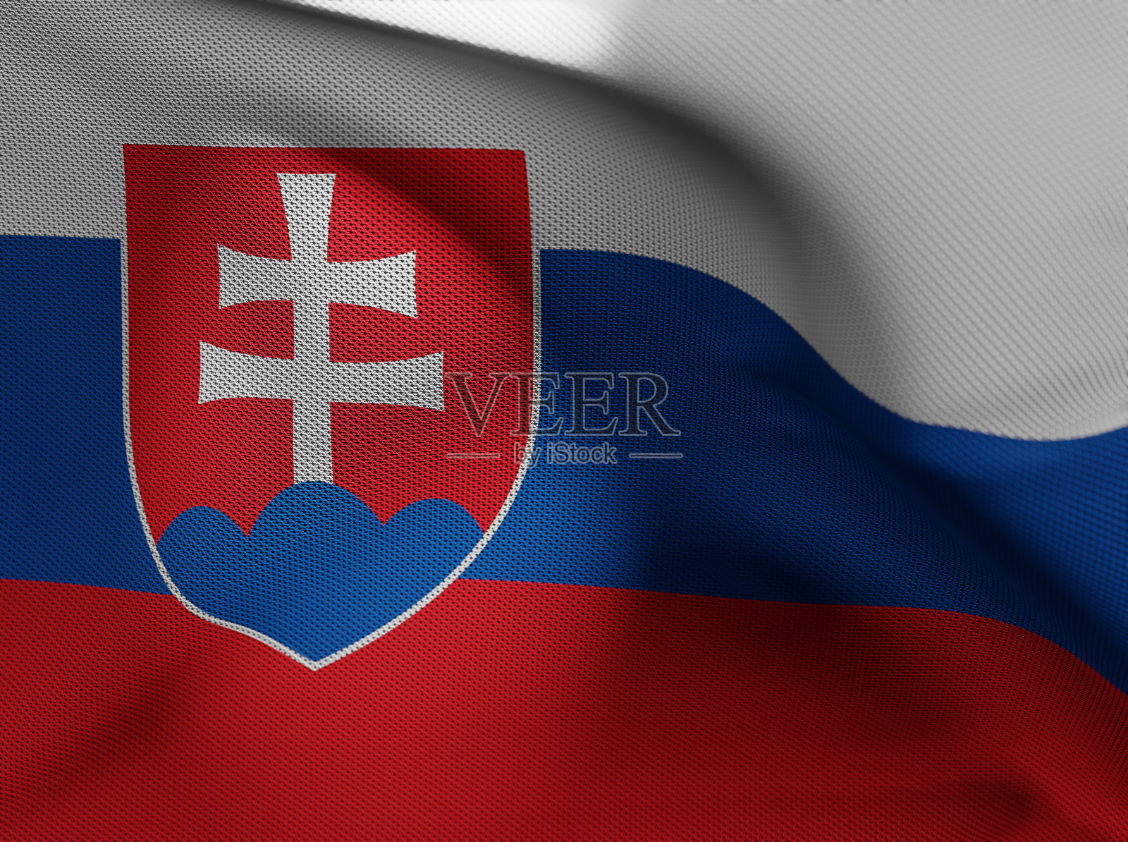 斯洛伐克国旗照片摄影图片