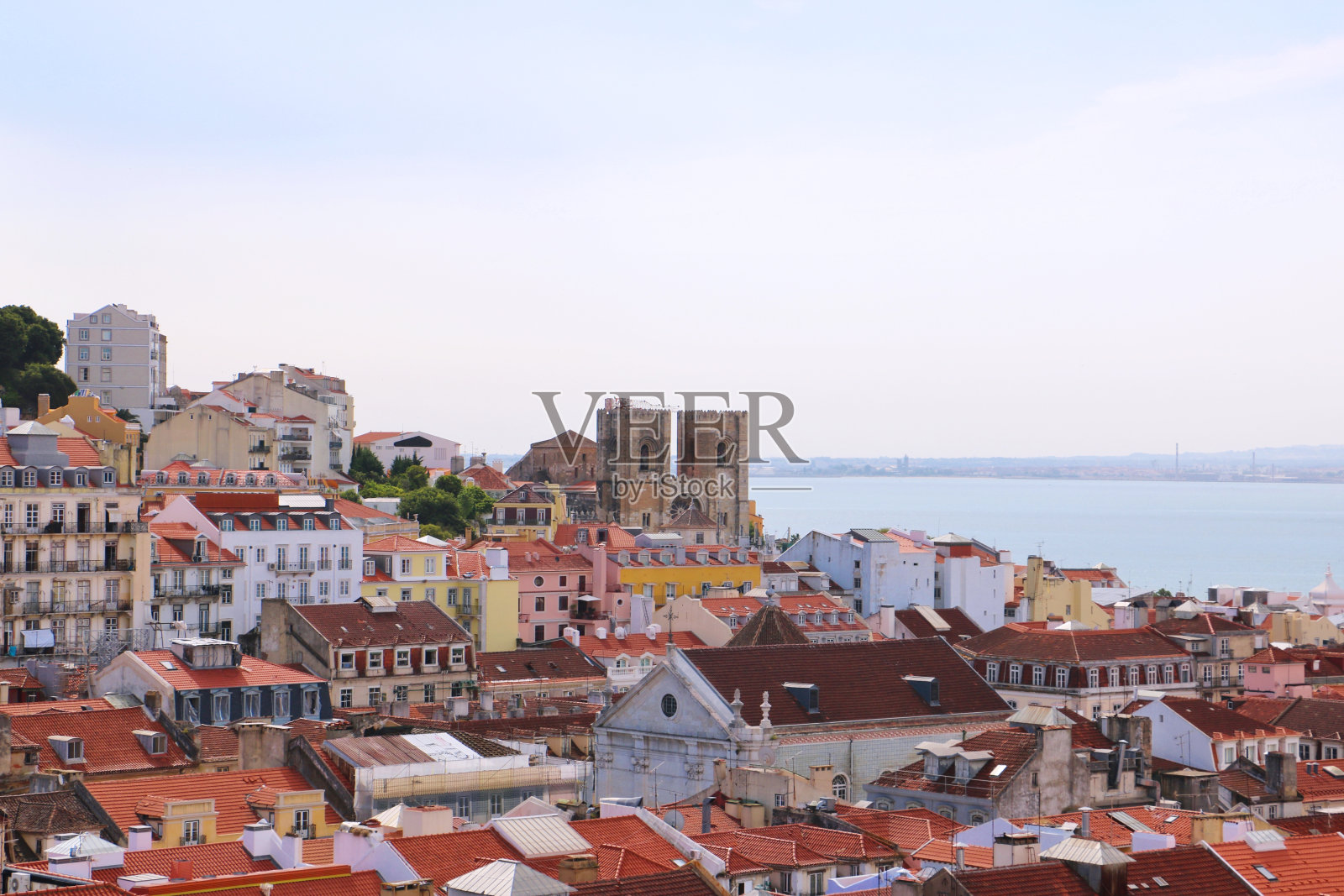 里斯本历史中心全景图照片摄影图片