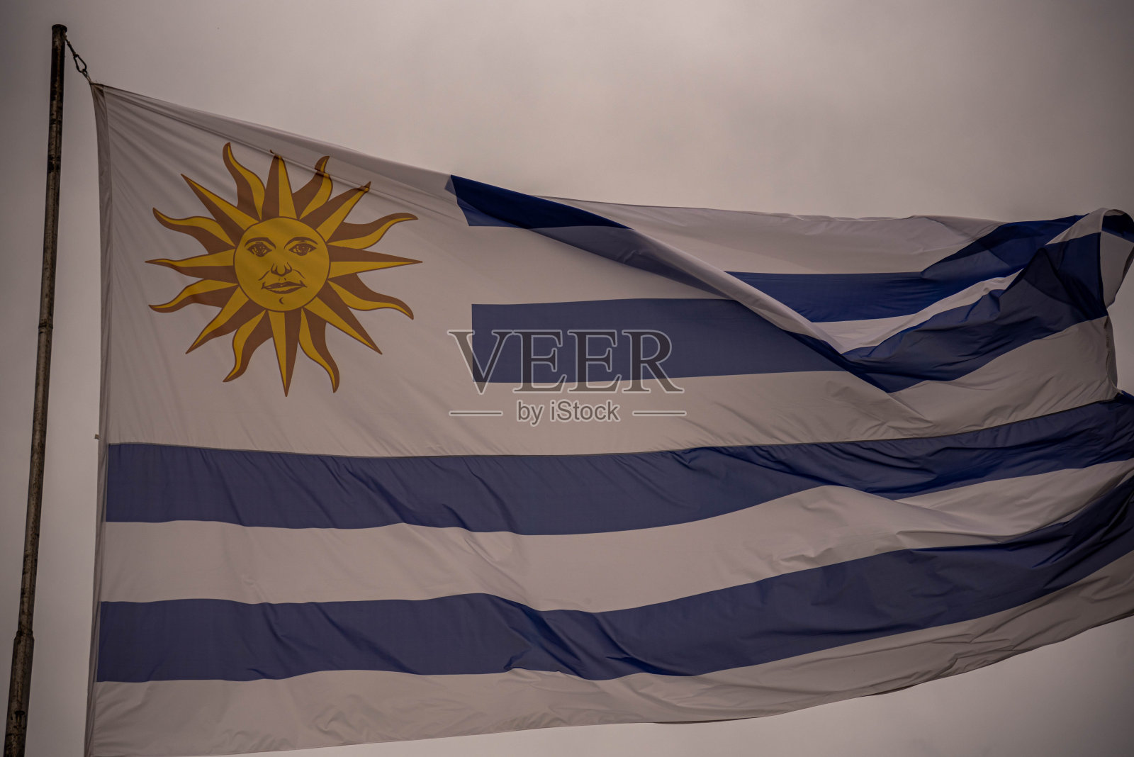 乌拉圭国旗照片摄影图片